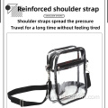 PVC transparent fashionable shoulder bag PVC environmentally